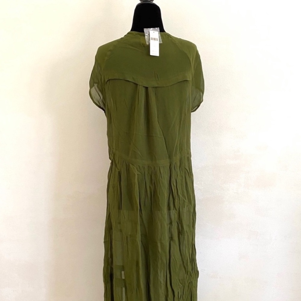 SOLD - NWT Anthropologie Green Sheer Maeve Midori Duster - Picture 6 of 6
